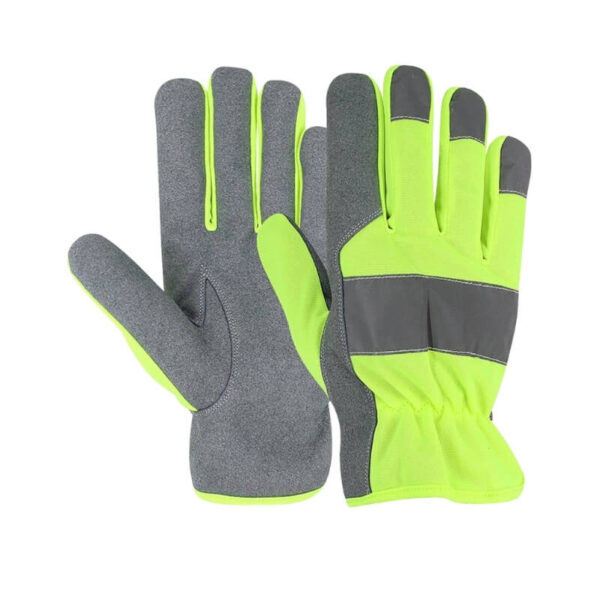 green mechanic gloves