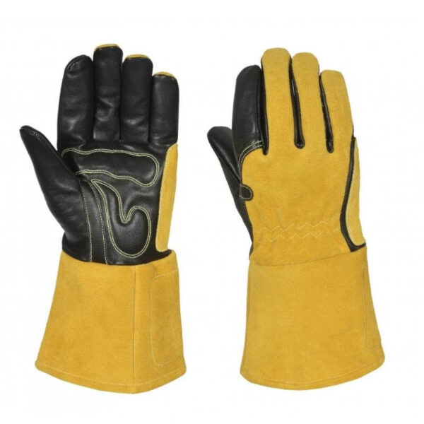 black welding gloves