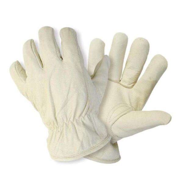 white gardening gloves