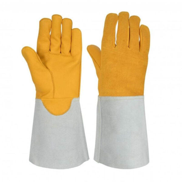 gauntlet style welding gloves