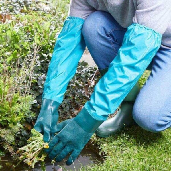 elbow length gardening glove